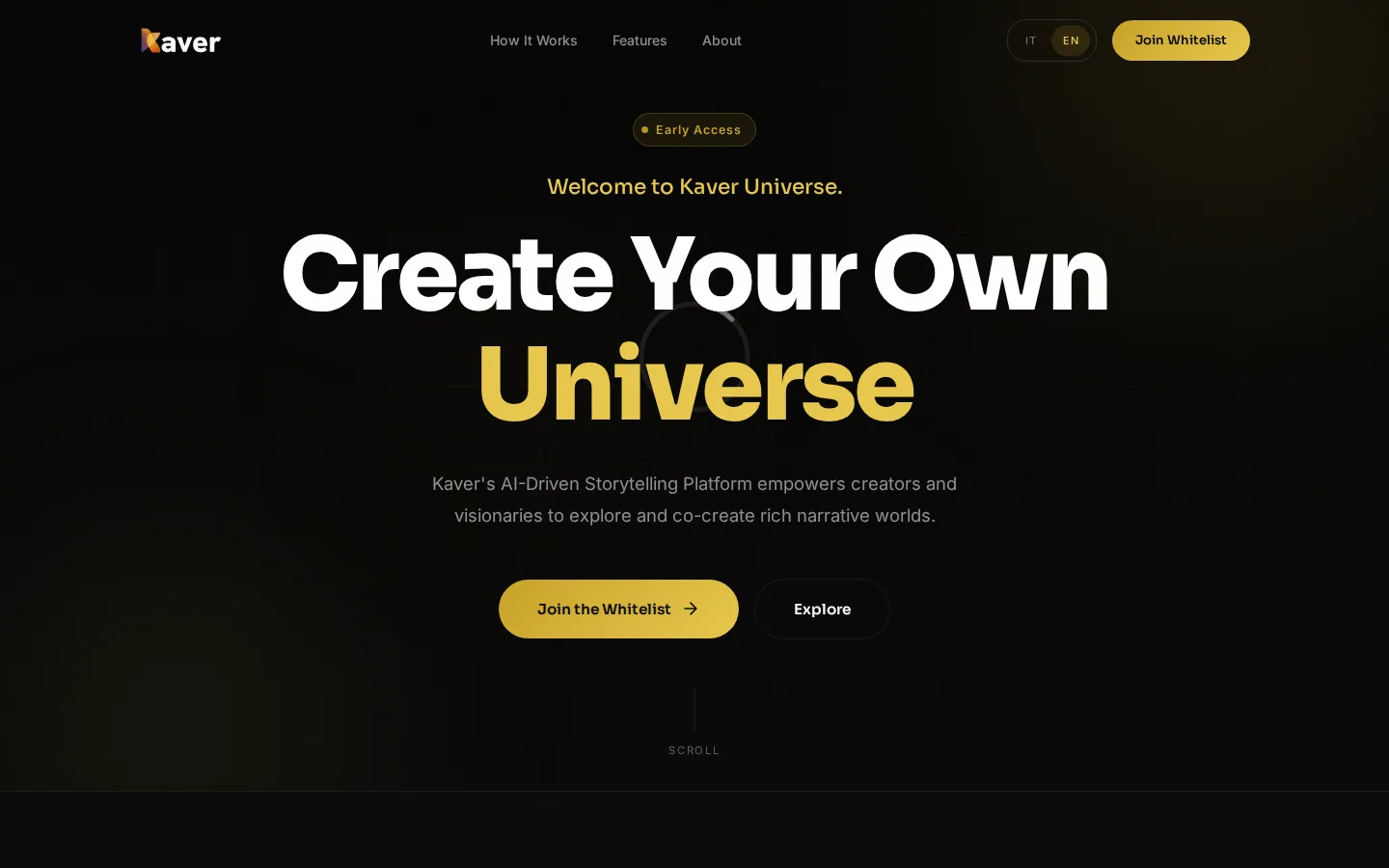 Kaver Universe - Interactive Microsite